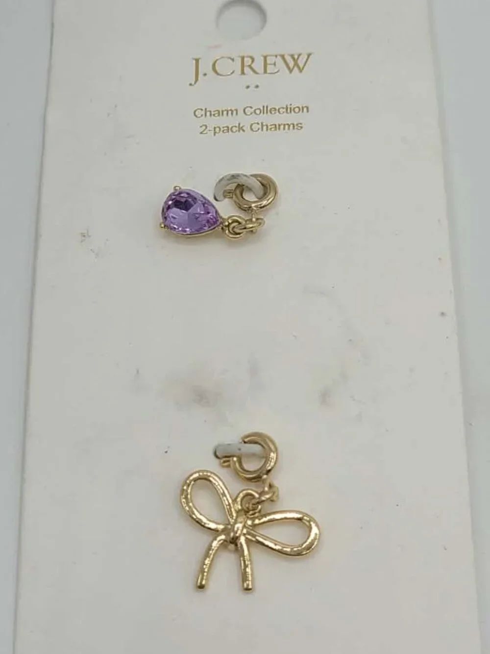 J Crew Factory 2 Pack Charms NWT